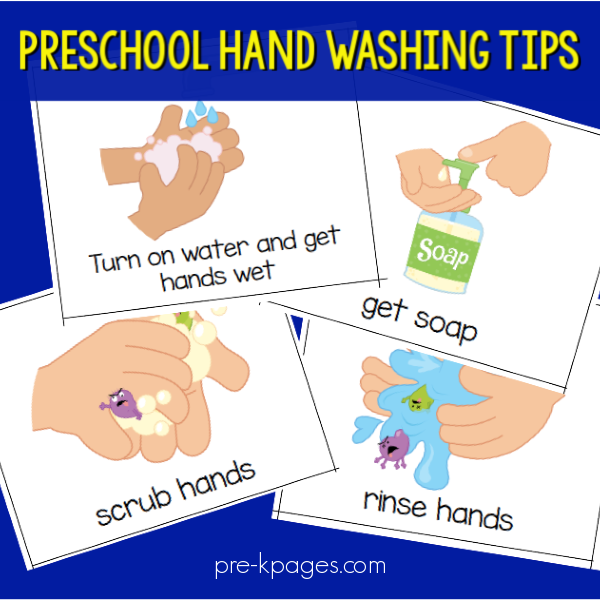tips for wash hands pre-k